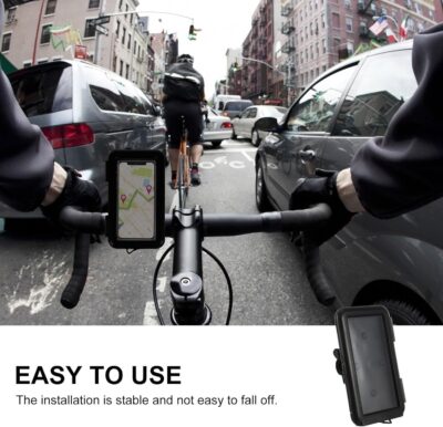 Gadpiparty Waterproof Motorcycle Phone Holder Bike Mount Vibration Dampener for Electric Scooter and Bicycle Handlebar Compatible Smartphones - Image 7