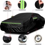 Waterproof Car Cover Replace for 2011-2023 Honda Civic Hatchback, 6 Layers All Weather Custom-fit All Weather Car Covers with Zipper Door & Windproof Bands for Sun Snow Rain Dust Protection - Image 2