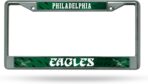 Rico Industries NFL Philadelphia Eagles Retro 12" x 6" Silver Chrome Frame W' Decal Insert Car/Truck/SUV Auto Accessory