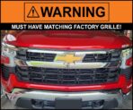 Chrome Grille Grill Overlay Trim 4 Piece Compatible With 2022 2023 2024 2025 2026 Chevy Silverado 1500 LT/RST - Image 3