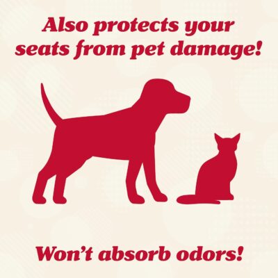 Lusso Gear Car Seat Protector - 2-Pack Waterproof Padded Shield & Mesh Pockets for Baby Travel Gear - Universal Fit Seat Covers for Cars & SUVs - Non-Slip Heavy-Duty Protection - Gray, Universal Fit - Image 8