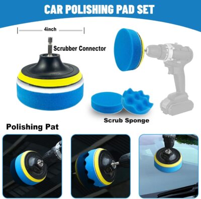 Car Detailing Kit,36pcs Car Detailing Brush Set,Car Cleaning Kit with Professional Car Detailing Brush Set,Auto Detailing Brush Set,Car Wash Kit,Car Detailing Kit Interior Exterior Wheels Cleaner - Image 5