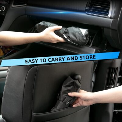 Foldable Windshield Sun Shade Umbrella for Cars,SUVs, MiniTrucks and Vans,Universal Fit Sturdy Frame Sunshade with UV 100% Block & Heat Insulation, Full-Coverage Sunshade 57" x 31.5" inches. - Image 6