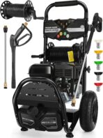 4200PSI Gas Pressure Washer 4.0GPM Gas Power Washer 212CC Gas Powered Washing Machine Commercial High Pressure Washer with 32ft Hose&5 Nozzles for Patio Garden Yard Vehicle,EPA/CARB/ETL
