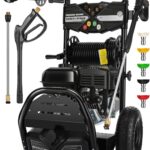 4200PSI Gas Pressure Washer 4.0GPM Gas Power Washer 212CC Gas Powered Washing Machine Commercial High Pressure Washer with 32ft Hose&5 Nozzles for Patio Garden Yard Vehicle,EPA/CARB/ETL