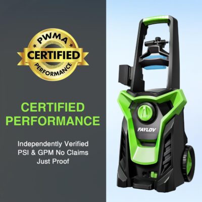 Pressure Washer, Power Washer with GFCI Safety Plug & No-Bend 360° Nozzle, 1.33 GPM Pressure Washer Complete with Foam Cannon & 4 Nozzles for Car & Home - Image 7
