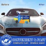 TEAWOO Clay Bars Kit, 6 Clay Bars & 20 PCS Lubricant Tablets, Complete Car Detailing Kit, Spray Bottle, Disposable Gloves and Microfiber Towels for Car Detailing Cleaning - Image 6
