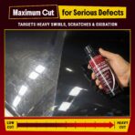 Carfidant Heavy Cut Compound – Professional Car Scratch Remover for Deep Scratches, Sanding Marks & Oxidation – Cutting Polish for DA & Rotary Machines – Auto Paint Correction – 16 oz - Image 2