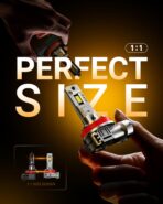 SEALIGHT H11 Fog Light Bulbs, 40000LM 8X Brightness H8/H9/H16 Light Bulbs, 6500K Cool White Bulbs with 15000RPM Fan, Plug and Play, IP68 Waterproof, Pack of 2 - Image 5