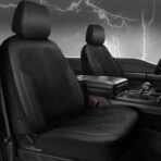 CAR PASS Waterproof Car seat covers Front Seats covers Neoprene Wetsuit, All-Weather Non-Slip Durable, Universal Fit for SUV Sedans Trucks Vans Automotive, Armrest Airbag Compatible, 3D Emboss 2 Black - Image 7