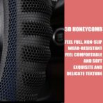 Car Steering Wheel Cover, Anti-Slip Leather Breathable Comfortable Automotive Steering Wheel Cover Protector Decoration for Men and Women, 15 Inch Universal for SUV, Truck, RV（Blue） - Image 5