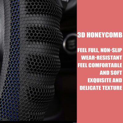 Car Steering Wheel Cover, Anti-Slip Leather Breathable Comfortable Automotive Steering Wheel Cover Protector Decoration for Men and Women, 15 Inch Universal for SUV, Truck, RV（Blue） - Image 5