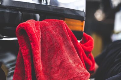 The Rag Company - The 1500 - Heavy Duty Car Drying Towel; Perfect for Trucks, Commercial Vehicles, RVs, Boats, and More; Premium 70/30 Blend Twist Loop Design, 1500gsm, 30in x 30in, Red - Image 8