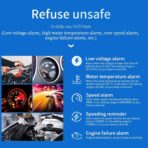 OBD2 Gauge Display, Universal Digital HUD Projector with Real-Time Speedometer RPM Water Temp Monitoring Plug and Play for Car Truck SUV Driver Safety Easy Read for Commuting Road Trips - Image 7