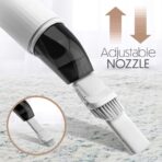 STARUMENT Portable Hand Vacuum Cleaner Handheld Cordless Cleaner for Dust Pet Hair Dirt, Home, Car Interior, Lightweight, Easy to Use, Compact Design Battery Rechargeable with USB-C Cable White - Image 5