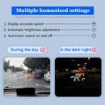 HUD M17,Heads up display OBD2 and GPS Dual System Speedometer for Car, Digital Speedometer with Speed, Travel Direction, and Overspeed Alarm, Fatigue Driving Alarm，Suitable for All car - Image 5