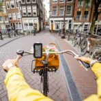 Gadpiparty Waterproof Motorcycle Phone Holder Bike Mount Vibration Dampener for Electric Scooter and Bicycle Handlebar Compatible Smartphones - Image 5