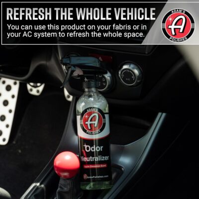 Adam's Polishes Odor Neutralizer (Fresh Scent, 16oz) - Car Air Freshener Spray That Eliminates Harmful Odors from Car Interior Accessories, Leather, Carpet, Upholstery & Pet Odors - Image 7