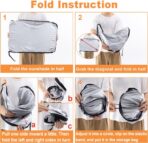 Windshield Sun Shade for Jeep Wrangler JK 2007-2018, Foldable Heat Shield with UV Protection, Custom Fit for 2/4 Door Models, Car Window Visor Accessories - Image 8