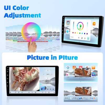 4GB+64GB, 8 Core Qualcomm Car Stereo Radio for Hyundai Santa Fe 2006-2012 Android 13 Wireless CarPlay Android Auto 9 Inch IPS Touchscreen GPS Navigation Bluetooth 5.1 DSP WiFi AHD Backup Camera SWC - Image 7