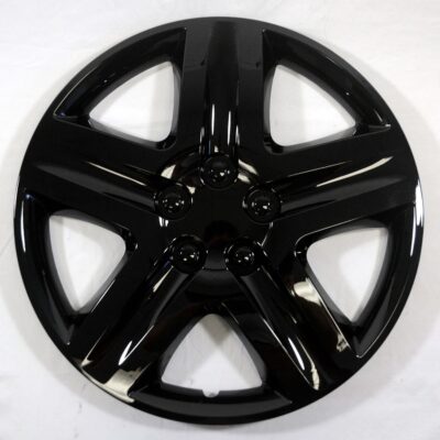 16" Gloss Black Hubcap Kit - ABS Deluxe for 'Monte Carlo' Style 4 Pack - Image 2