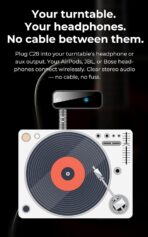 C28 Bluetooth 5.0 Transmitter Receiver, 2-in-1 Wireless 3.5mm Aux Adapter for Old Car Stereo, TV, Record Player, Headphones & Speakers – Plug & Play, No App Needed - Image 5