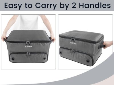 YOREPEK 2 Layer Golf Trunk Organizer, Golf Gifts for Men with Separate Ventilated Compartment for 2 Pair Shoes, Waterproof Car Trunk Locker for Balls, Tees, Clothes, Gloves, Gifts for Golfers - Image 8