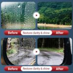 D1 Glass Polishing Liquid, 2025 New Car Glass Oil Film Remover and Auto Scratch Repair Compound, Car Glasses Polishing Compound, Anti-Fog Hydrophobic Coating Spray with Sponge (black-1pcs) - Image 9