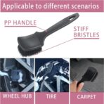 24Pcs Car Detailing Cleaning Kit Interior,Car Wash Bucket Cleaner Kits Supplies,Auto Detail Washing Care Exterior Set Tools with Sponge,Tire Brush,Trash Bag and Tire Cleaning Hook - Image 3