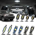 EASY EAGLE Interior Car Lights for Toyota-Sequoia-2001-2007: 18 Piece Kit White Light Bulbs - Super Bright 6000K + Install Tool