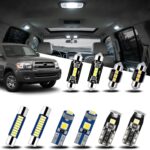 EASY EAGLE Interior Car Lights for Toyota-Sequoia-2001-2007: 18 Piece Kit White Light Bulbs - Super Bright 6000K + Install Tool