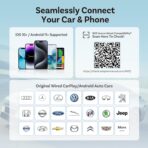 OTTOCAST Mini Slim, 2026 Upgrade 2in1 Wireless CarPlay & Android Auto Adapter, Plug & Play, WLAN Dual-Band 2.4G+5G, Auto Reconnect, Compatible with After 2016 Cars with Wired CarPlay/Android Auto - Image 7