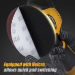 Car Detailing and Polishing Compatible with Dewalt 20V Battery, 5500 RPM Dual-Action Polisher with 6 Variable Speeds - Image 6