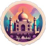 Taj Mahal India World Travel Sticker Decal Notebook Car Laptop 5.5"x5.5" (Color)