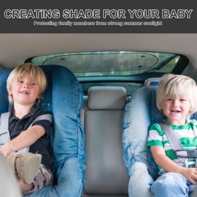 Rear Window Sun Shade,Car Window Shade for Baby,Mesh,Uv Protection,Quick Installation with Suction Cup,Universal Car Accessories Suitable for Most Models (40x20 Inches) - Image 3