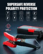 GOOLOO Upgraded GP3000 Jump Starter 3000A Peak Car Starter (Up to 9L Gas or 7L Diesel Engine) 12V Jump Box Auto Lithium Battery Booster SuperSafe Portable Power Pack with USB Quick Charge, Type-C Port - Image 5