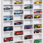 Krafetto Toy Car Display Shelf, Holds 40 Diecast 1/64 Toys Car, Wall Mount Model Cars Storage Organize Case