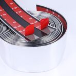 4"(100mm) Automotive Chrome Trim Molding 13FT Heavy Duty Car Side Moldings(Self Adhesive) UV Protected Scratch-Proof for Auto Truck RV Front and Rear Bumper/Door Sill Protector - Image 3