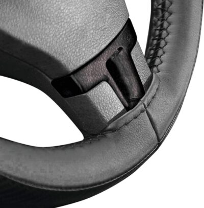 CAR+ 2505WBB Steering Wheel Cover, Black - Image 6