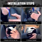 Chrome Direct Replacement Side Mirror Covers Caps for 2015-2020 Ford F150, Directly Replace Style, Not Sticker Style - Image 6