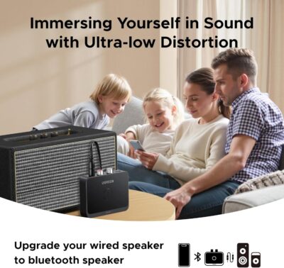 UGREEN Bluetooth 6.0 Receiver with LDAC, Hi-Res Wireless Audio Adapter with Low Latency, for Old Stereo/Speakers/Wired Speakers/Home Audio Music Streaming Stereo System - Image 6