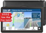 GPS Navigator for Car Truck RV, Latest 2026 Map(Free Lifetime Updates) 9 inch Touch Screen Car GPS, Support Voice Turn Direction Guidance/Speed and Red Light Warning/Custom Truck Routing