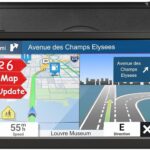 GPS Navigator for Car Truck RV, Latest 2026 Map(Free Lifetime Updates) 9 inch Touch Screen Car GPS, Support Voice Turn Direction Guidance/Speed and Red Light Warning/Custom Truck Routing