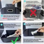 Backseat Car Organizer, 4-in-1 Car Organizer Back Seat with Cup Holder & Tissue Box, Multi-Pocket Car Back Seat Organizer for Phone, Drinks, Travel & Daily Use (Black) - Image 8