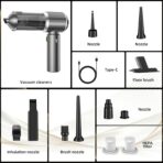 Handheld Vacuum Cleaner, 28000Pa 4 in 1 Handheld Vacuum Cordless, Brushless Motor, One-Touch Dust Removal, 3 Speeds Car Vacuum Cleaner Portable Cordless, Ideal for Office, Home, Kitchen, Car, Pet Hair - Image 7