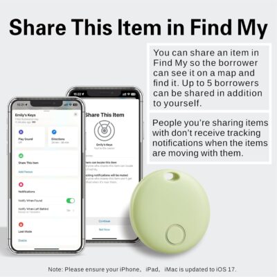 Reyke Air Tracker-4 Pack Smart Tag, Luggage Tracker Works with Apple Find My (iOS Only), Item Finder for Key, Backpack, Wallet, IP67 Waterproof - Image 5