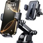 VANMASS 2026 Car Phone Holder【Military-Grade Strongest 90+LBS Suction】Phone Holder for Your Car Dashboard Windshield Vent Cell Phone Mount Truck Stand Cradle for iPhone 17 Pro Max 16 15 14 13 Android