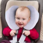 Upgraded 2 in 1 Baby Travel Pillow, Adjustable Banana Shape Baby Neck Head Support Piloow Stroller Insert Cushion for 4 Months Up Kids, Toddler, Blue - Image 8