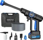 AZZUNO Cordless Pressure Washer, 850PSI Portable Pressure Washer, 4000mAh Powerful Washer with 6-in-1 Nozzle, Handheld Power Cleaner for Car, Home Cleaning & Garden Watering Blue