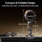 Syncwire Fits MagSafe Car Mount for Car Dash&Tesla Screen[All-Metal] Magnetic Phone Holder, [Flexible Three-axis]360° Rotation Car Mount Strong Magnets Car Phone Holder for iPhone 17 16 15 14 Pro Max - Image 3